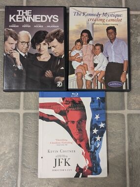 The Kennedys & JFK DVD/Blu-ray Bundle - Black, White, Red & Blue